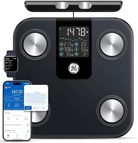 GE smart scale with 8 electrode body composition in black