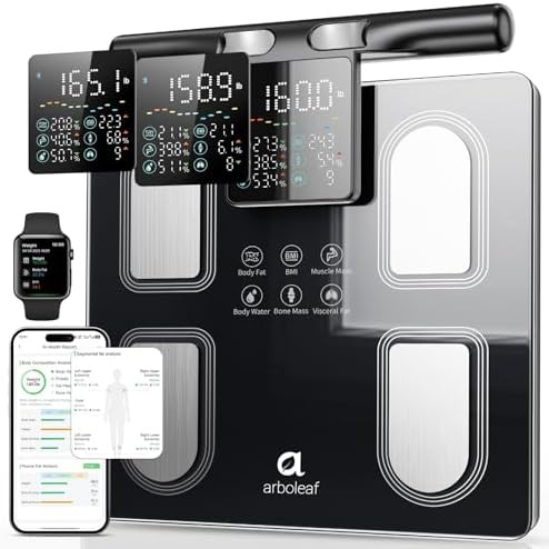 Arboleaf black handle display scale